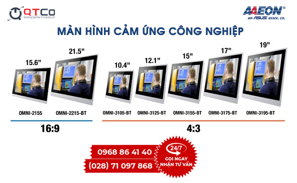 Man hinh cam ung cong nghiep Aaeon